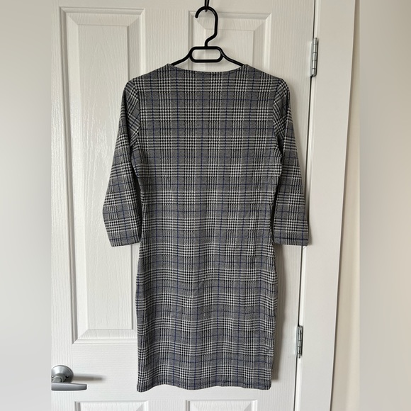 Mango Long Sleeve Houndstooth Dress - Picture 2 of 3